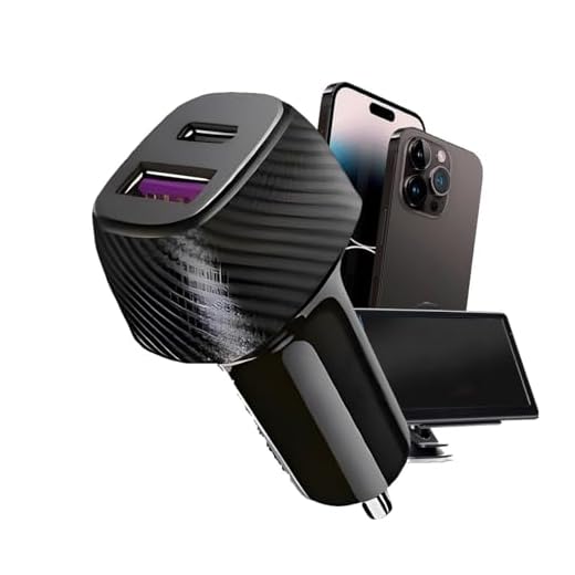 Carregador De Celular Veicular, Carregamento Turbo Rápido 38W, DUO 2 portas: 1 USB + 1 USB-C Tipo C, Entrada 12v, 24v, Tomada Pra Carro, Ônibus, Caminhões, Van, Para Smartphone, Power Bank, Fone, RV.