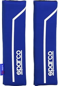 Sparco SPC1200 Gurtpolster Set Blau/Weiß