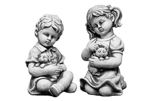 Gartendekoparadies Chłopiec i Dziewczynka Figurka 2 szt.