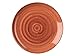 Churchill 382655 Stonecast - Plato llano (porcelana, 26 cm), color naranja