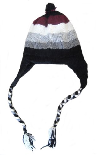 Bonnet femme multicolore bonnet d'hiver chaud et accessoire tricot
