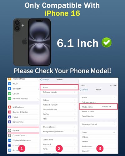 Image of Privacy Screen Protector for iPhone 16 Tempered Glass for, 2 Pack 25 Degree Anti-Spy Gradient Colorful Anti-Blue Light Eye Protection with Installation Frame Case Friendly (6.1 inch Blue)