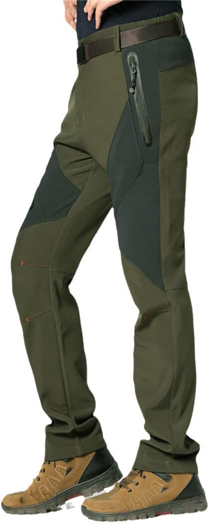 メンズハイキングジャケットセット暖かいソフトシェルフリースジャケットとパンツアウトドアトレッキングクライミングスキーパンツ