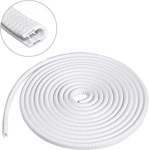 Allure AutoCar Door Edge Guards U Shape Edge Trim Rubber Seal Protector Rubber Car Door Protector Car Protection Door Edge Anti-Collision Rubber Clips 5 Meter(White) for Nissan Sunny