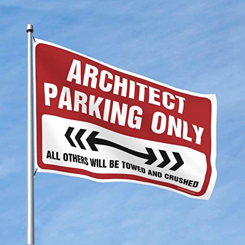 Drapeaux pour dortoirs XXL 152x244 cm Architecte Parking Only