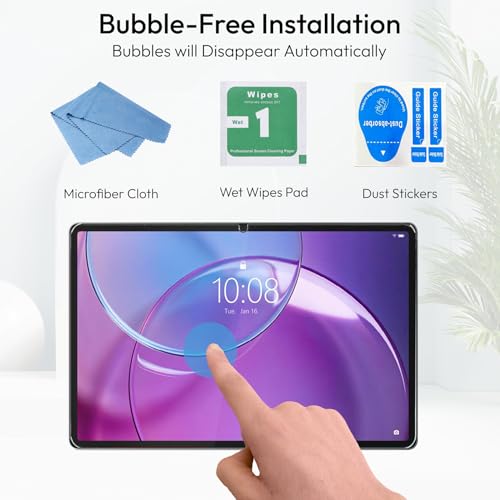 Image of Robustrion 2 Pack Tempered Glass for Lenovo Idea Tab Pro 2nd Gen 13 inch Screen Protector Guard for Lenovo Idea Tab Pro Gen 2 13 inch Tablet