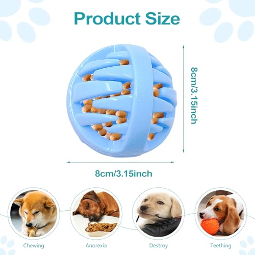 Juguete Interactivo Para Perros,Bola Dispensadora De Comida Para Mascotas - Juguete De Enriquecimiento Mental Para Cachorros Juego Interior Y Exterior Estimulación Cerebral Y Prevención De Aburrimient - imagen 5