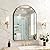 FORBATH Arched Bathroom Mirror 24x36 Inch,Bathroom Mirror Wall Mounted Modern Black Aluminum Alloy Frame Decor Dresser Mirror for Bedroom Living Room Entryway, Hanging or Leaning Against Wall