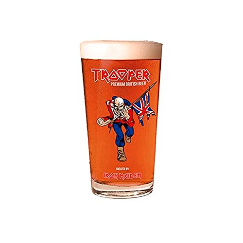 Copo The Trooper Iron Maiden Vidro Personalizado 500ml