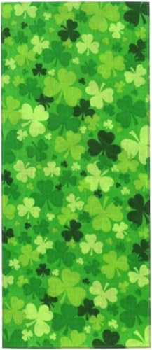 クローバー 花言葉 四葉タオル フェイスタオル マイクロファイバー 瞬間吸水 抗菌 防臭 ふわふわ 肌触り 家庭/ホテル/スポーツなどに最適 赤ちゃん 30x70cm