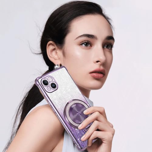 Coque paillettes iPhone 14 Plus violette : sublimez votre smartphone lors de vos sorties - 7