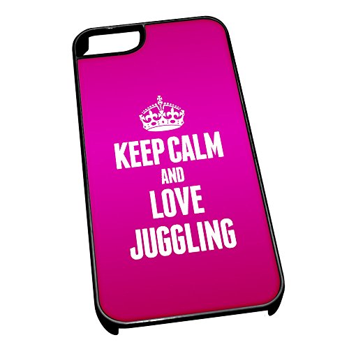Nero per iPhone 5/5S 1793 Rosa Keep Calm And Love