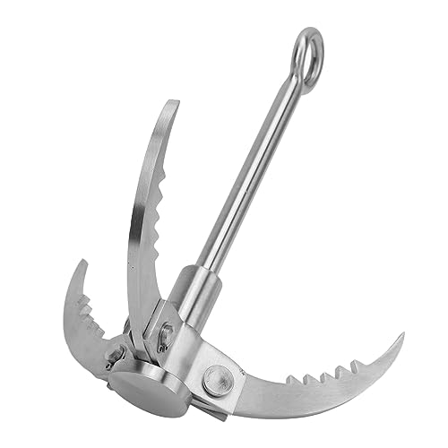 Mountaineering Grappling Hook, Climbing Hook Multifunctional Stainless Steel for Camping