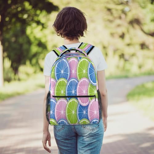 Sac à dos de voyage décontracté style Pop Color pour les sorties des adolescentes