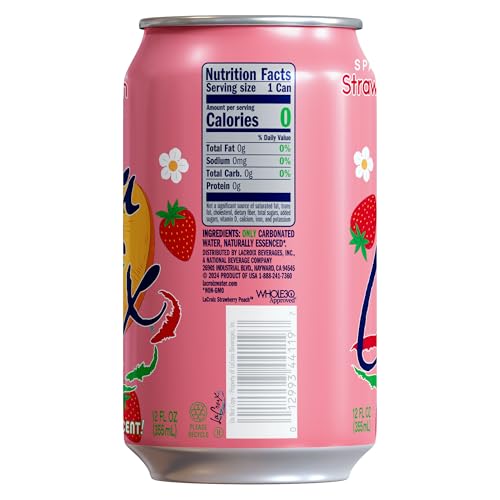Image of La Croix Sparkling Water, Strawberry Peach, 12 Fl Oz (pack of 12)