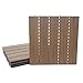 Produktbild Mendler WPC Bodenfliese HWC-E20, Holzoptik Balkon/Terrasse, 3D-Struktur linear - 4X je 50x50cm = 1qm, geprägt-braun