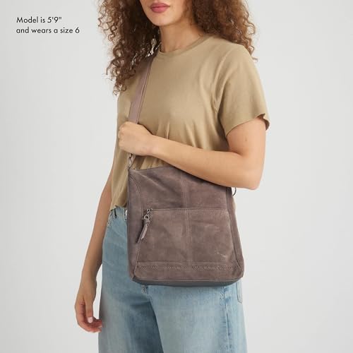 Image of The Sak Lucia Leather Crossbody Purse - Premium Leather Women's Handbag for Everyday & Travel - Cross Body Bag With Zipper