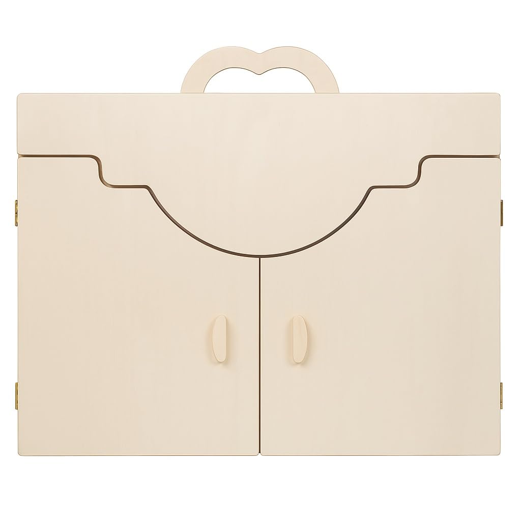 Kamishibai in Legno Formato A3 - Teatrino Butai Portatile a Valigetta - Teatro Giapponese da Tavolo - Regalo educativo Artigianale in Legno Made in Italy