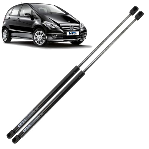 BIAREN 2x Rear Tailgate Boot Gas Struts For Mercedes Benz A Class W169 (2004-2012) Lift Support System 430 (N) 499 MM A1697400045 A1697400345