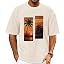 Beige Sunset Coconut Tree