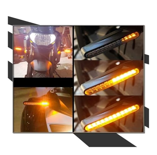 Luces de señal de giro universales intermitentes de 12V ámbar e impermeables IP68 5