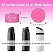 YAYAYOUNG Glitter Bow Silicone Boot for Owala 32oz Water Bottle,Anti-Slip Protective Sleeve Bottom Bumper Protector for FreeSip, Twist, and Flip Stainless Steel Water Bottles Accessories-Rose
