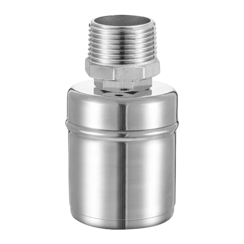 Lxlaeoang 1 Stainless Steel Float Valve /2 3/4 Inch 304 Stainless Steel Floating Ball Valve Automatic Water Level Control Auto Shut Off For Tank/Pool(1",Side Water Inlet)