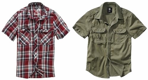Chemise rouge noir blanc 3XL pour le week-end en plein air