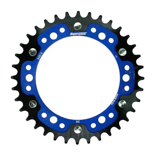 スーパースプロックス(Supersprox) ドリブン スプロケット リア ステルス (STEALTH) アルミ&スチール 36T ブルー RST-846/2:36-BLU CBR250R(MC41) 11-13・CBR250R(MC41) 14-17