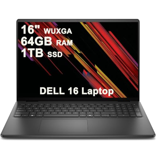 Image of Dell 16 Laptop 16 inch WUXGA Touchscreen AMD 8-core Ryzen 7 250 32GB RAM 1TB SSD Backlit ExpressCharge Wi-Fi6 for Creator Designer Business Professional Work Win11Pro