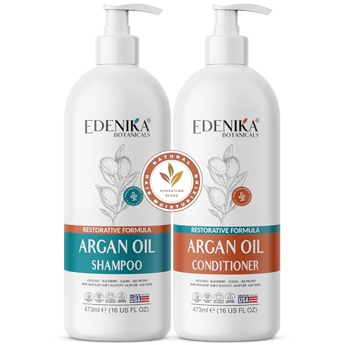 Edenika Botanicals Argan Oil Shampoo & Conditioner 16oz