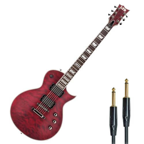ESP LTD EC-401 QM STBCS Electric Guitar See Thru Cherry Sunburst +
