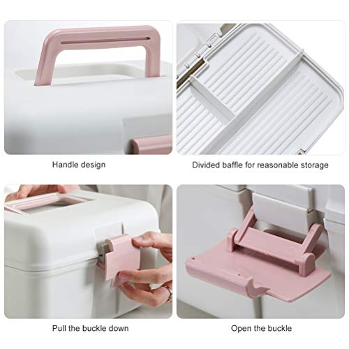 Image of First Aid Kit 2-Layer Box Portable Emergency Box for Home Office