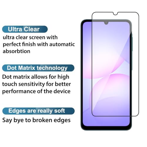 Image of POPIO Military-Grade Gorilla Tempered Glass For Samsung Galaxy A07 (Black) 9H Hardness, Edge-to-Edge Full Coverage, Anti-Scratch, Bubble-Free, Ultra Clear HD Glass, Oleophobic Coating, Face ID Compatible