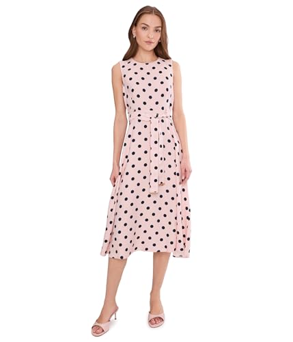 calvin klein women's cotton drawstring sleeveless midi dress Calvin Klein Women's Cotton Drawstring Sleeveless Midi Dress