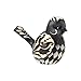 Enesco Jim Shore Heartwood Creek Black and White Floral Bird