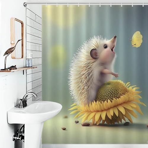 Rideau de douche polyester 168x183cm imperméable en tissu