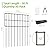 30 Panels No Dig Fence, Animal Barrier Fence, 13in(H) x 30ft(L) Fence Barrier for Bottom, Rabbit Fencing for Garden, Dog Fences Barrier, Rustproof Metal Fences Border for Outdoor