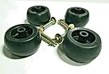 FOUR (4) Deck Wheel / Roller Kit for Kubota Exmark Toro 103-7263 103-4051 103-3168