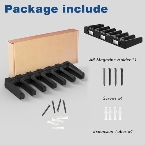 Aoanoko Magnetic PMAG Wall Mount,AR Magnetic Mag Holder,Home Magazine Storage Rack,AR Wall Mount Mag Holder for Gun Safe, Locker,Cabinet,AR Mag Storage and Accessories by Aoanoko - Used condition - Image 9