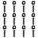 GUGULUZA 1/2", 3/4" Wood Sling Swivel Screws 7/8'' Screws Gun Sling Swivel Studs for Rifles & Shotguns Swivel Stud Base(3/4'' Screws, 12 pcs)