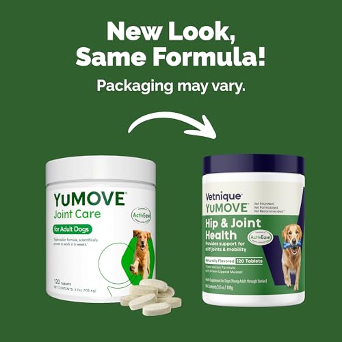 YuMOVE Joint Supplement for Dogs, Essential Dog Hip and Joint Support for Adult Dogs with Glucosamine, Chondroitin, Green Lipped Mussel, Aged 6 to 8, 120 Tablets - Image 3