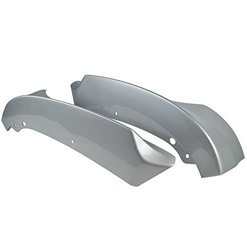 Pre-Painted Front Splitter Lip Compatible With 2009-2011 Bmw E90 Lci, Factory Style Pp Painted Titanium Silver Metallic #354 Front Bumper Splitter Lip Other Color Available By Ikon Motorsports, 2010 #TOP5