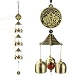 Wind Chimes, Vintage Metal Wind Chime Bells Chinese Feng Shui Lucky Bell Hanging Ornament for Home Outdoor Indoor Decor Garden Hanging Good Luck Blessing