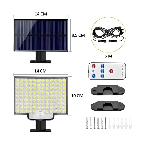 Refletor Solar Luminária De Led 200W Com Controle Remoto