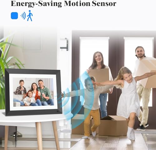 Image of FULLJA Dual-WiFi Digital Photo Frame - 11-inch 32GB 2K Smart Digital Picture Frame, Motion Sensor, Full Function, Sharing Photos and Videos via App /Email Instantly, Unlimited Cloud Storage