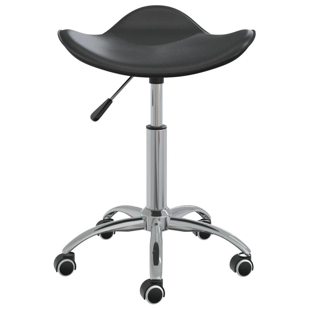 vidaXL Tabouret de Salon et Spa Chaise de Beauté Tabouret de Coiffure Chaise de Travail Réglable Pivotante Intérieur Noir Similicuir