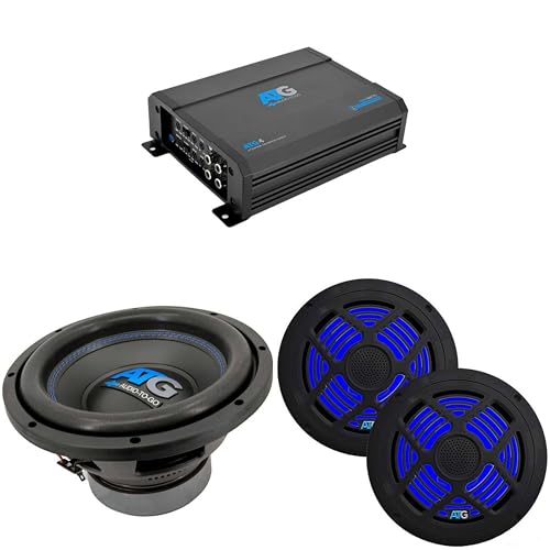 ATG Marine 4 Channel Amp & (2) RGB 6.5