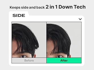 DASHU Perfect Downtech Original 3-Minute No Heat Hair Press Down Perm Solution | Durable Side & Back Pressing Korean Styling Tools for Men's Grooming (Pack of 1)