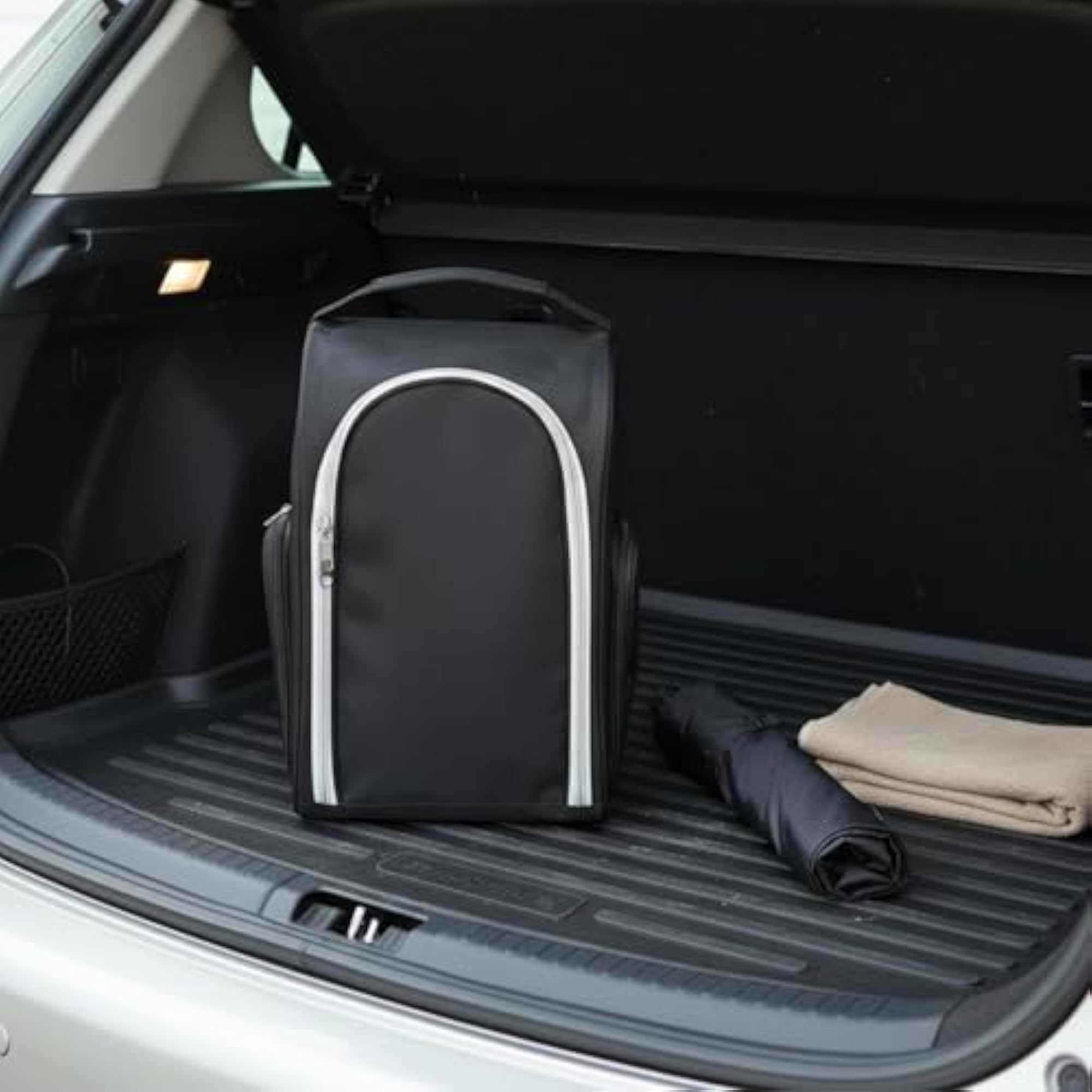 Padded Handle Golf Shoe Bag with Zipper Closure